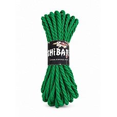Бавовняна мотузка для шибарі Feral Feelings Shibari Rope, 8 м зелена