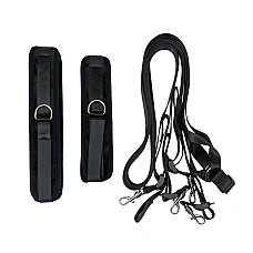 Розтяжка на ліжко Punishment - 5-Piece Bed Restraint Kit - Black