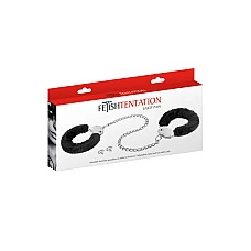 Поножі Fetish Tentation Adjustable metal and fur ankle cuffs