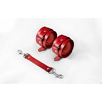 Наручники Feral Feelings - Hand Restraints Red, натуральная кожа