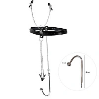 Бондажний набір із металевим анальним гаком №2 Art of Sex Blanca Bondage set with anal hook №2
