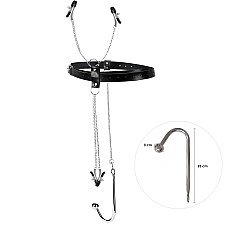 Бондажний набір із металевим анальним гаком №2 Art of Sex Blanca Bondage set with anal hook №2