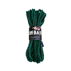 Джутова мотузка для шибарі Feral Feelings Shibari Rope, 8 м зелена