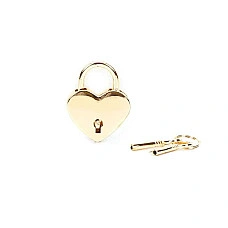 Замочок Liebe Seele Heart Shape Padlock Gold (2 шт)