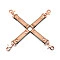 Крестовина для фиксации Liebe Seele Rose Gold Memory Hog Tie, натуральная кожа, розовое золото