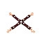 Кожаная крестовина Liebe Seele Wine Red Hogtie