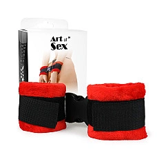 Наручники Art of Sex - Handcuffs Soft Touch Красные