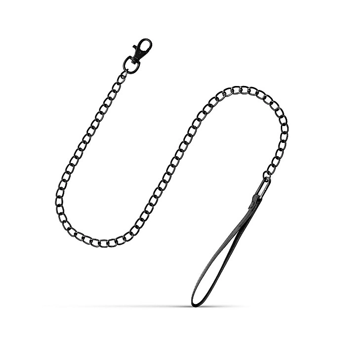 Ошейник с поводком Bedroom Fantasies: Faux Leather Collar & Chain