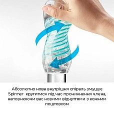 Мастурбатор Tenga Spinner 03 Shell с упругой стимулирующей спиралью внутри