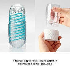 Мастурбатор Tenga Spinner 04 Pixel Cool Edition с упругой стимулирующей спиралью внутри