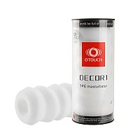 Мастурбатор Otouch DECOR 1-D, эффект всасывания, ребрышки-кольца, зауженный диаметр