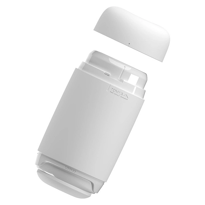 Мастурбатор TENGA PUFFY SUGAR WHITE, ультрамягкий материал, многоразовый, сквозной