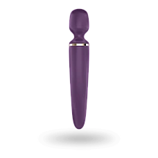 Вибромассажер Satisfyer Wand-er Woman (Purple/Gold) водонепроницаемый, мощный, размер XXL