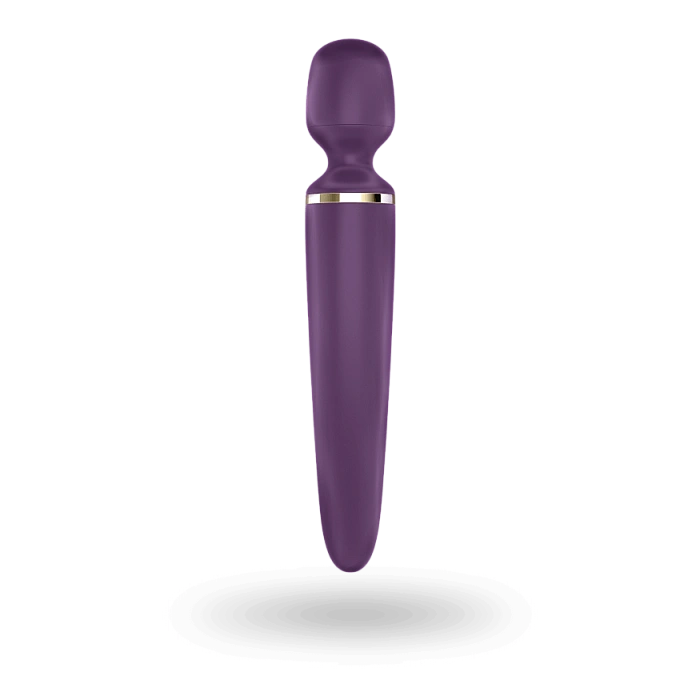 Вибромассажер Satisfyer Wand-er Woman (Purple/Gold) водонепроницаемый, мощный, размер XXL