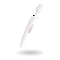 Вибромассажер Satisfyer Wand-er Woman (White/Chrome), водонепроницаемый, мощный, размер XXL