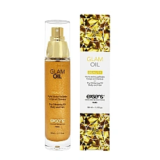 Олія для тіла з блиском EXSENS Glam Oil 50мл, з мигдальною олією, без парабенів і феноксіетанолу