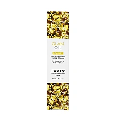 Олія для тіла з блиском EXSENS Glam Oil 50мл, з мигдальною олією, без парабенів і феноксіетанолу