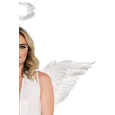 Набір аксесуарів «Ангел» Leg Avenue Angel Accessory Kit, крильця з пір’я, німб