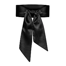 Атласна пов’язка маска Obsessive Blindfold black One size, чорна