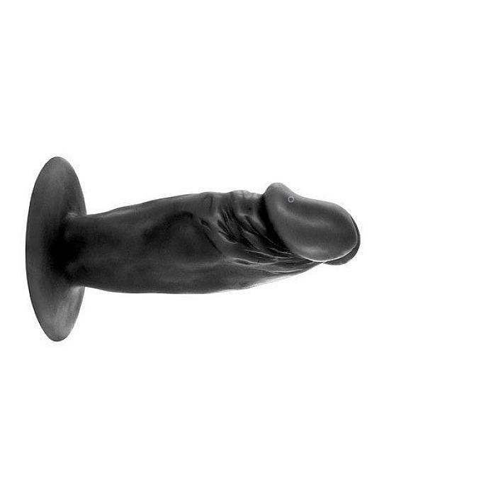 Фаллоимитатор Real Body - Real Tim Black, TPE, диаметр 3,4см