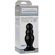 Анальный стимулятор Doc Johnson Titanmen Tools – Master, диаметр 6,6 см
