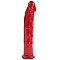 Фаллоимитатор Doc Johnson Jelly Jewels Dong & Suction Cup Red, диаметр 3,6см, антибактериальный ПВХ