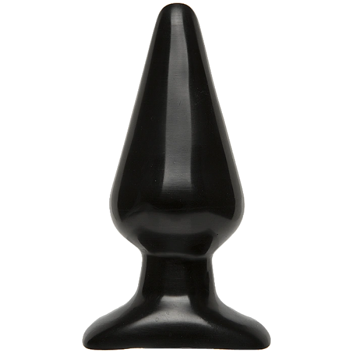 Анальная пробка Doc Johnson Smooth Classic Large - Black, макс. диаметр 5,7см