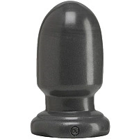 Анальная пробка для фистинга Doc Johnson American Bombshell - Shell Shock S Gun Metal, диаметр 7,4см