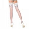 Панчохи Passion ST108 3/4 white, на ажурній силіконовій резинці з люрексовою ниткою