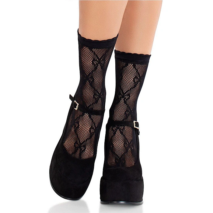 Шкарпетки Leg Avenue Bow Net Anklets