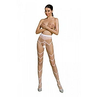 Эротические колготки-бодистокинг Passion ECO S006 white