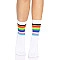 Носки женские в полоску Leg Avenue Pride crew socks Rainbow, 37–43 размер
