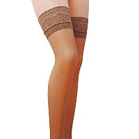Чулки Passion ST003 1/2 beige, классические, на ажурной силиконовой резинке