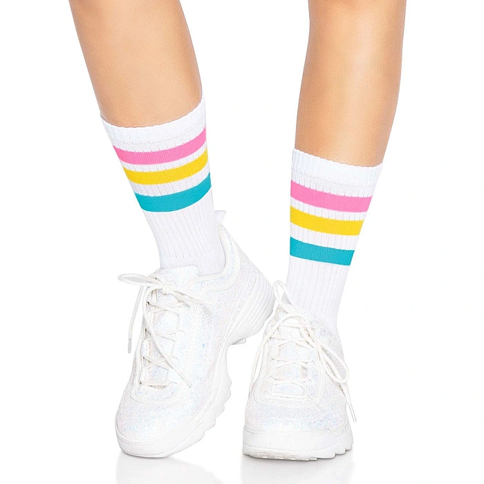 Носки женские в полоску Leg Avenue Pride crew socks Pansexual, 37–43 размер