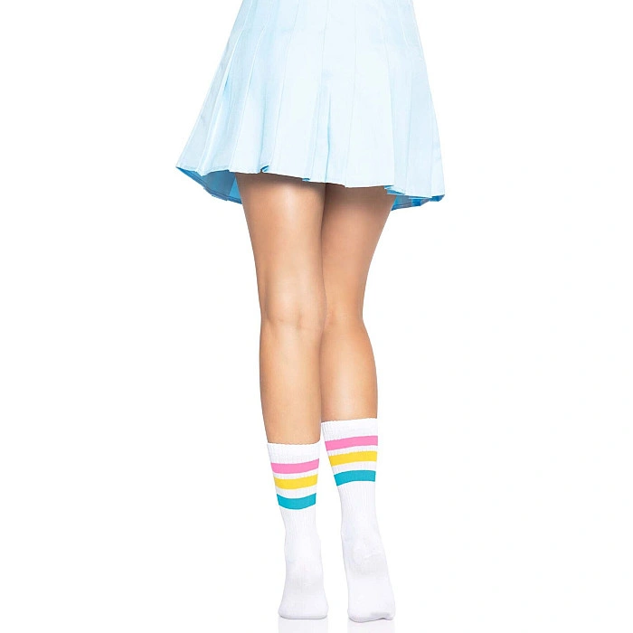 Носки женские в полоску Leg Avenue Pride crew socks Pansexual, 37–43 размер