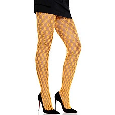 Колготки Leg Avenue Eyelet Net Tights Neon Orange One Size