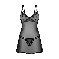 Сорочка Obsessive Euridia chemise & tanga M/L