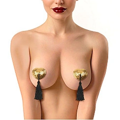 Пестис-сердечки з кісточками Art of Sex - Sparkling Hearts, золото