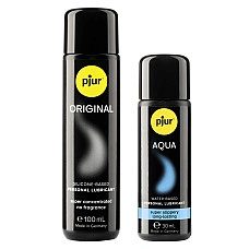 Ювілейний набір лубрикантів pjur 30th Anniversary Gift Set: Original 100 мл та Aqua 30 мл