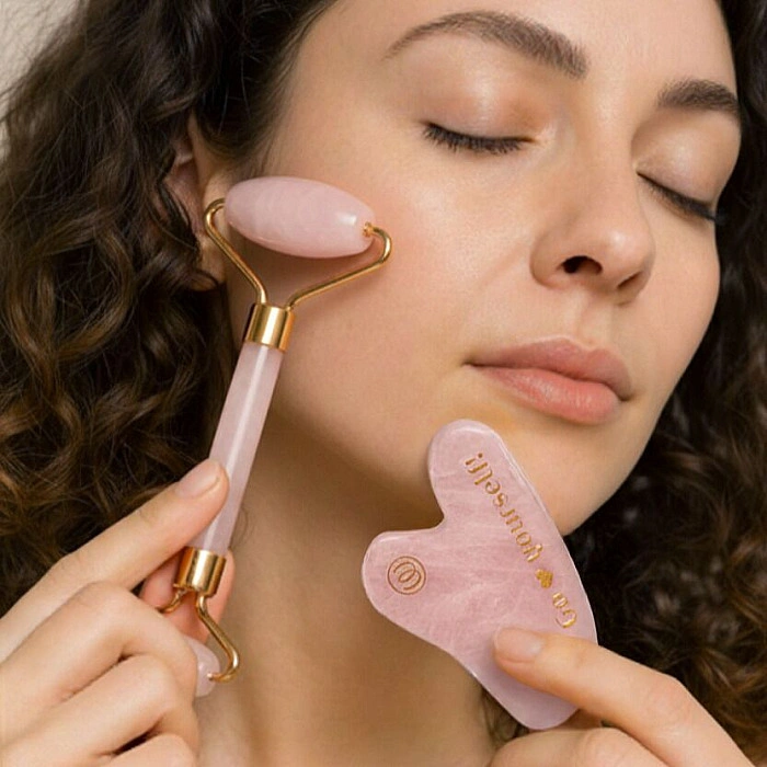 Набір масажерів гуаша Womanizer Gua Sha Set, ролер та скребок