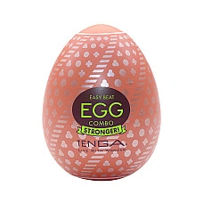 Мастурбатор-яйцо Tenga Egg Combo, плотный TPE, пробник лубриканта 5 мл