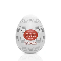 Мастурбатор-яйце Tenga Egg Boxy з геометричним рельєфом