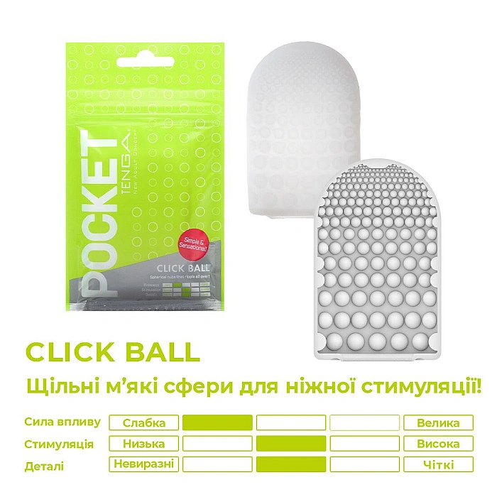 Мастурбатор TENGA Pocket Click Ball