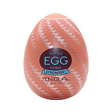 Мастурбатор-яйцо Tenga Egg Spiral, плотный TPE, пробник лубриканта 5 мл