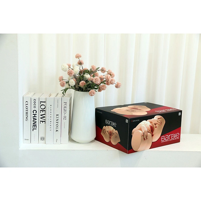 Мастурбатор-полуторс Naked Factory BARBIE, вагина + анус, 2 канала, очень реалистичный, сквозной