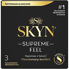 Ультратонкие безлатексные презервативы SKYN Supreme Feel 3 шт, 0,035 мм, естественная текстура кожи
