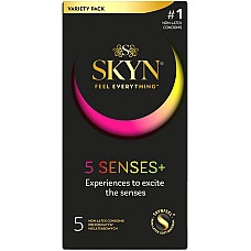 Безлатексные премиум-презервативы SKYN 5 Senses, 5 видов (5 шт)