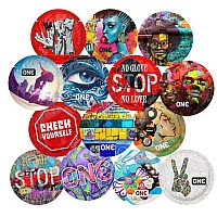 Презерватив ONE Street Art Collection, 1 шт, гладкий, со смазкой, дизайнерская упаковка