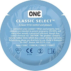 Презерватив ONE Classic Select MSM Collection, 1 шт, гладкий, со смазкой, дизайнерская упаковка