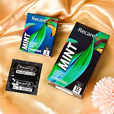 Презервативи Holographic Recare Ultra Thin Mint Condoms 3шт, ультратонкі, аромат: м'ята